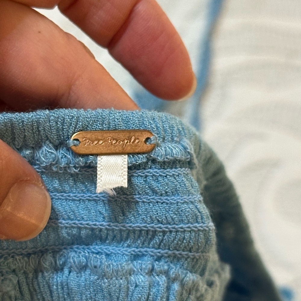 Free People Look Into The Sun Halter Maxi Dress Cutout Tasseled Size Small FLAW - Picture 7 of 7